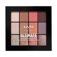 NYX Ultimate Shadow Palette – Warm Neutrals, 16 Pigmented Shades