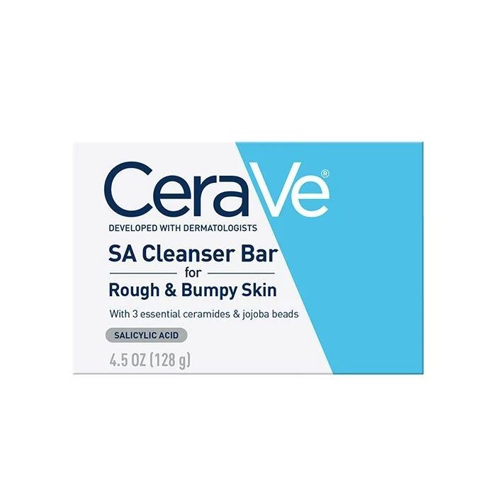 CeraVe SA Cleanser Bar – Exfoliating & Hydrating for Rough, Bumpy Skin