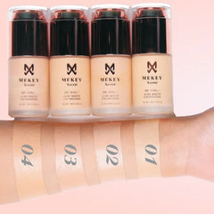 Mekey Xecret Lumi Matte Foundation – Flawless Finish & Buildable Coverage