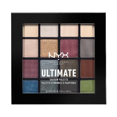 NYX Ultimate Shadow Palette – Warm Neutrals, 16 Pigmented Shades