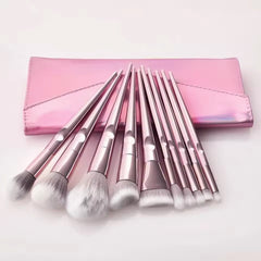 10PC Brush Set with Storage Bag – Complete Makeup Brushes for Flawless Application