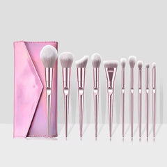 10PC Brush Set with Storage Bag – Complete Makeup Brushes for Flawless Application