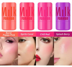 Romantic milk cooling water lip & cheek tint blush pack of