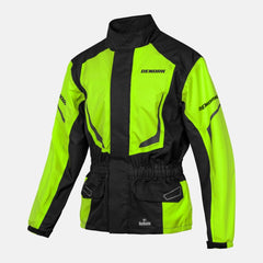 STORM RAIN / BLACK-NEON YELLOW / MOTORCYCLE RAIN TEXTILE JACKET