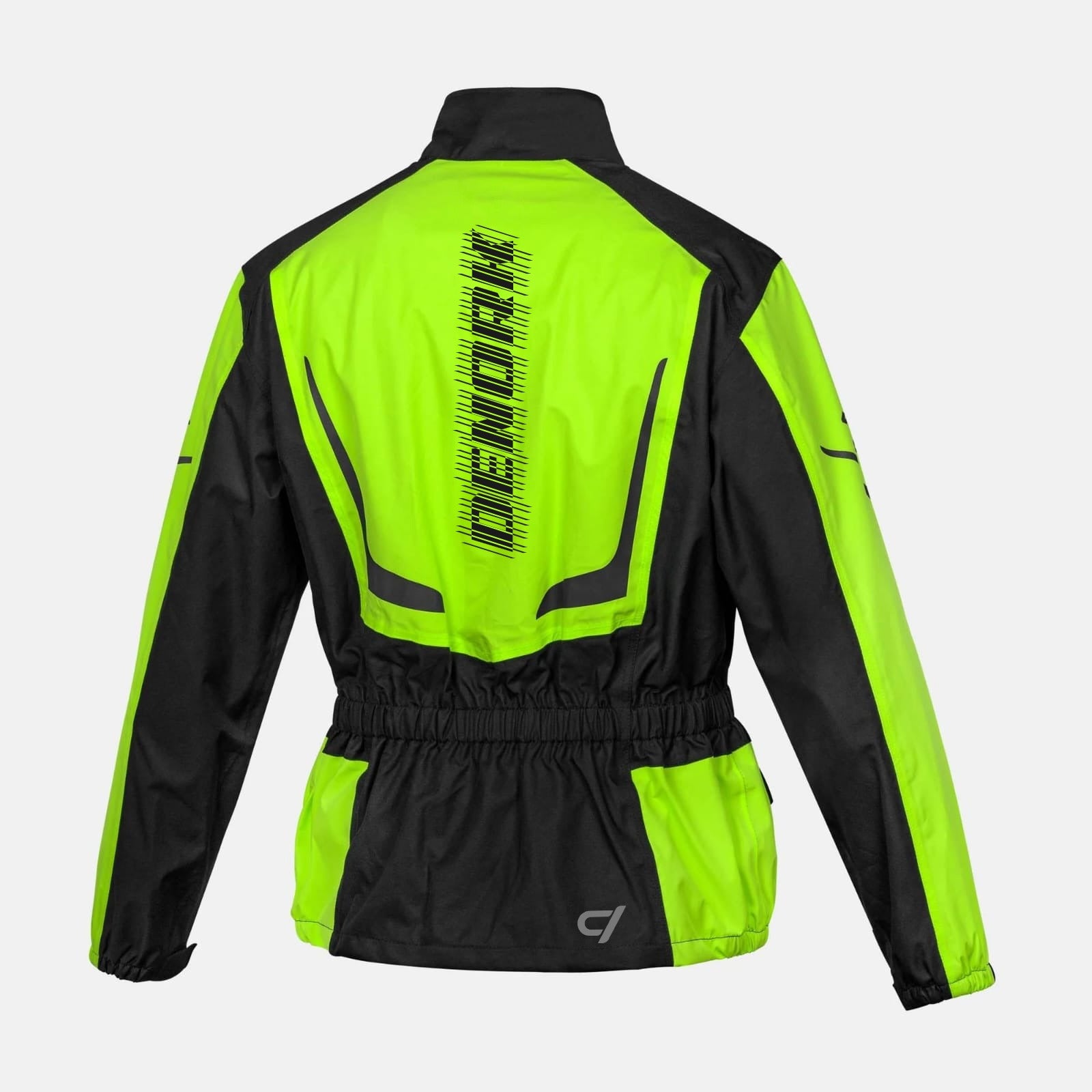 STORM RAIN / BLACK-NEON YELLOW / MOTORCYCLE RAIN TEXTILE JACKET