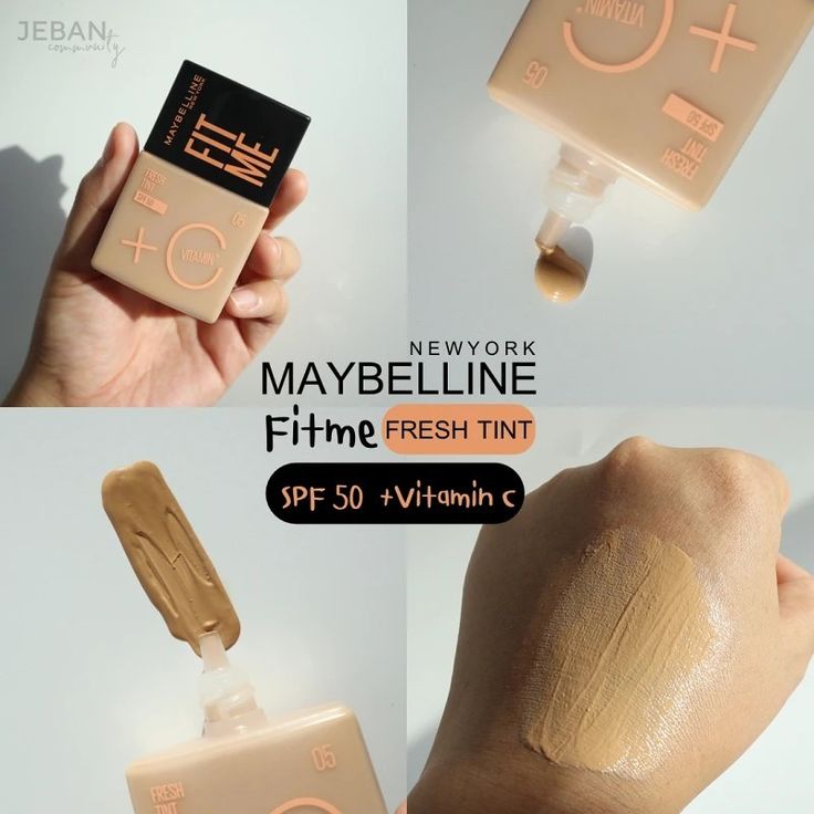 Maybelline New York Fit Me Fresh Tint Foundation with SPF 50 & Vitamin C – Natural Coverage